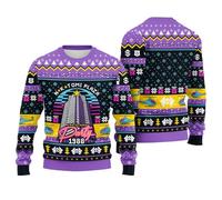 DIGForest Christmas Party 1988 Ugly Sweaters for Women - Machine Plaza Holiday Christmas Sweater Men, Party Ugly Sweater 1, Large