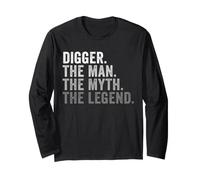 Digger The Man The Myth The Legend Construction Worker Long Sleeve T-Shirt