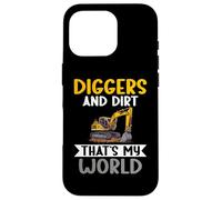 Diggers and Dirt thats my World Excavator Case for iPhone 16 Pro