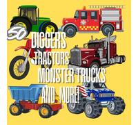 Diggers, tractors, monster trucks: Coloring book & Ink art