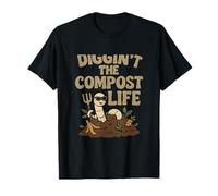 Diggin' the Compost Life Eco Friendly Retro Graphic T-Shirt