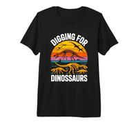 Digging for Dinosaurs Paleontologist T Rex Fossil Hunter Premium T-Shirt