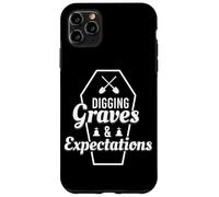 Digging Graves And Expectations Cemetery Graphic Coffin Tee Case for iPhone 11 Pro Max
