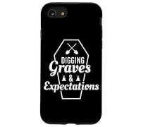 Digging Graves And Expectations Cemetery Graphic Coffin Tee Case for iPhone SE (2020) / 7/8