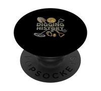 Digging History Relic Hunter Metal Detector PopSockets Adhesive PopGrip