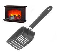 Digging Shovel - 32.5x10.6cm, Hollowed Ash Sieve for Fire Pit | Stainless Steel Coal Shovel, Fire Pit Cleaning Tool Heat Resistant for Outdoor Use