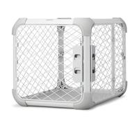 Diggs Evolv Dog Crate I Strong and Modular Design I Sturdy Playpen I Paw Safe Mesh I Built to Last for Puppies and Canines I (24’L x 17”W x 19”H) (Small, Ash)