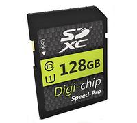 Digi Chip 128GB SDXC Class 10 Memory Card For Panasonic Lumix DMC-GX85, DMC-FZ200, DMC-LX10, DC-GH5, DC-FZ80, DC-ZS70, DC-TZ90, DC-GF9, DC-GH5S, DC-GF90, DC-ZS200, DC-TZ200, DC-GX9 Digital Cameras