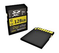 Digi Chip 128GB SDXC Extreme Speed Class 10 UHS-3 Memory Card For Canon EOS 1300D, EOS 800, EOS M10, Powershot G5 X and Powershot G9 X Digital Cameras