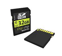 Digi Chip 32GB SDHC Class 10 Memory Card For Zoomk, Andoer, Camking, Vmotel, Youmeet and AbergBest Digital Cameras - High Speed SD Card