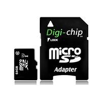 Digi Chip 64GB Micro-SD Class 10 Memory Card for Wifi Security, IP and Indoor Wifi Cameras - Tapo, ieGeek, SV3C, Reolink, Yi, Victure, Fredi, Sannce, Cooan, iGeek