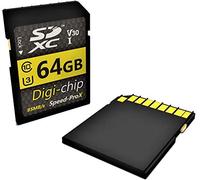Digi Chip 64GB SDXC Class 10 Memory Card For Canon EOS 7D Mark II, EOS M2, EOS 750D, EOS 760D & EOS 5DS Digital Camera (64GB Extreme Speed (yellow))