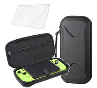 Digi-Tatoo 【2in1】 Carrying Case & Screen Protector Compatible with 2025 MSI Claw A8/ Claw 8 AI+ (8 inch), Shockproof Scratch-Proof Travel-Friendly Protective Hard Shell Suitcase - Black