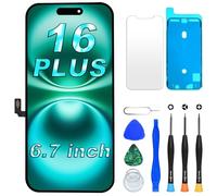 DIGI4U LCD for iPhone 16 Plus Screen Replacement, 6.7''[3D Touch][Small Notch] Screen for iPhone 16 Plus Display Digitizer Assembly, with Repair Tools for iPhone 16 Plus LCD