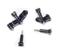 Digicharge 90 Degree Mount Adapter Set with Screws for GoPro Lit Hero Hero13 13 Hero12 12 Max 2/DJI Osmo Action 5/11 Mini 10 9 Akaso Apexcam, Action Camera 3 Way Adjustable Extension Pivot Arm