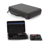 DigiCharge Action Camera Carrying Case for GoPro Lit Hero 13/12/11 Max 2, DJI Osmo Action, Akaso - Shockproof Travel Bag with Foam Compartments & Mesh Pocket - Protective Storage 12x8x2.5 Inches