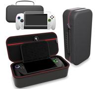 Digicharge Carrying Case for Rog Xbox Ally / Ally X - Fits UK Charger - 2 x Screen Protectors - Hard Carry Cover Protective (2025) Box Console Accessories Accessory Storage - Stand Function - Black
