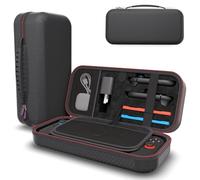 Digicharge Carrying Case for Switch 2 & Accessories - Hard Carry Cover Portable Protective Travel Shell Pouch for Nintendo Switch 2 (2025) with Dedicated Joy-Con 2, Strap and Adapter Storage