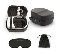 Digicharge Travel Case for Meta Quest 3S/ 3S Xbox Edition 3/2 and Elite Strap/Elite Battery Strap/Standard Strap, Hard Carrying Case Storage Box for Oculus Quest 2 VR Headset and Controllers Black