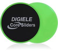 DIGIELE Exercise Sliders Discs, Core Sliders for Gliding Dic & Gym Slider, 2 Dual Sides Core Sliders Use on Carpet & Hardwood Floor, Exercise Fitness for Full Body Workout, CrossFit & Cross Training