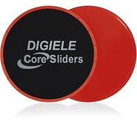 DIGIELE Exercise Sliders Discs, Core Sliders for Gliding Dic & Gym Slider, 2 Dual Sides Core Sliders Use on Carpet & Hardwood Floors, Exercise Fitness for Full Body Workout, CrossFit & Cross Training