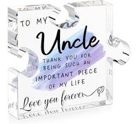 DIGIELE Uncle Gifts, Acrylic Puzzle: 'To My Uncle, Thank You' - Modern Style, 300 Pieces, 12+ Years, 1 Set, 1 Puzzle