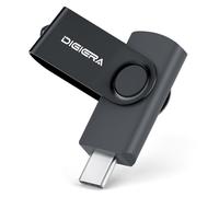 DigiEra USB Flash Drive - 128GB, USB 3.2 Gen 1 Type-C, 140MB/s Read Speed, 360° Swivel Design, ABS + Aluminum Body, Compact & Lightweight (CUS310)