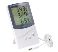 DIGIFLEX portable home wall / desk LCD display indoor outdoor Thermometer Hygrometer with 2 Sensors