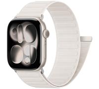 DigiHero Magnetic Nylon Loop Strap Compatible with Apple Watch Straps 44mm 46mm 40mm 42mm 49mm 45mm 41mm 38mm, Men Women Sport Band for iWatch Series 11 10 9 8 7 6 5 4, Ultra SE 3 2 1, Starlight