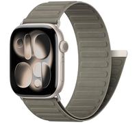 DigiHero Magnetic Nylon Loop Strap Compatible with Apple Watch Straps 44mm 46mm 40mm 42mm 49mm 45mm 41mm 38mm, Men Women Sport Band for iWatch Series 11 10 9 8 7 6 5 4, Ultra SE 3 2 1, Light Brown