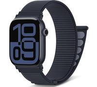 DigiHero Nylon Sport Loop Band Compatible with Apple Watch Straps | Series 12 11 10 9 8 7 6 5 4, SE Ultra 4 3 2 1, Soft iWatch Strap 46mm 44mm 42mm 40mm 45mm 41mm 49mm 38mm, Ink