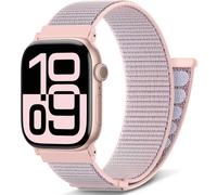 DigiHero Nylon Sport Loop Compatible with Apple Watch Straps 46mm 44mm 42mm 40mm 45mm 41mm 49mm 38mm, for iWatch Series 11 10 9 8 7 6 5 4, SE Ultra 3 2 1, Pink Sand, 46mm/44mm/45mm/49mm