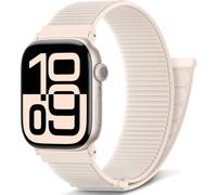 DigiHero Nylon Sport Loop Compatible with Apple Watch Straps 46mm 44mm 42mm 40mm 45mm 41mm 49mm 38mm, for iWatch Series 11 10 9 8 7 6 5 4, SE Ultra 3 2 1, Starlight, 46mm/44mm/45mm/49mm