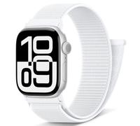 DigiHero Sport Loop Strap Compatible with Apple Watch Straps Women Men 46mm 42mm 44mm 40mm 45mm 41mm 49mm 38mm, Soft Nylon Band for iWatch Series 10 9 8 7 6 5 4 3 2 1 SE Ultra, White