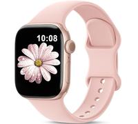 DigiHero Sport Strap Compatible with Apple Watch Straps Women Men 40mm 44mm 42mm 46mm 45mm 41mm 38mm 49mm, Soft Silicone Band for iWatch Series 11 10 9 8 7 6 5 4, Ultra SE 3 2 1, Pink Sand