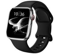 DigiHero Straps Compatible with Apple Watch Strap 38mm 40mm 41mm 42mm 44mm 45mm 46mm 49mm,Silicone Sport Replacement Strap Compatible with iWatch Series 10 9 8 7 6 5 4 SE Ultra 1/2 Women Men Black B