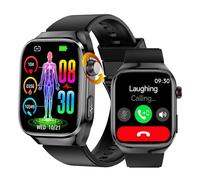 DigiKuber Smart Watch ECG with Phone Call BP SpO2 Heart Rate BMI HRV | Waterproof Fitness Tracker with Heart Rate Blood Oxygen PPG Sleep Monitor for Android iOS