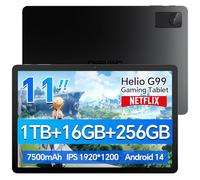 DigiLand Tab M11 PRO 11" Gaming Tablet, Helio G99 Octa-Core, 16GB RAM + 256GB Storage, 1TB Expandable, 8000mAh Battery, FHD Display, Android 14, Wi-Fi 6，with Stand Case for Convenient Viewing