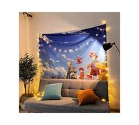 (Digimon, ?200x150) Anime hanging cloth One Piece Naruto Internet celebrity rental room decoration decorative wall cloth tapestry