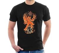 Digimon Crest Courage Agumon Wargreymon Men's T-Shirt Black LBlackL