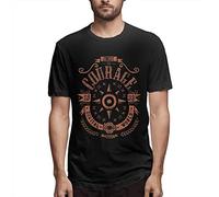 Digimon Crest of Courage Mens Tee Fashion Short Sleeve T-Shirt Black (X-Large)