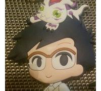 Digimon Joe Kido Keychain Anime 1x Keyring Keychain Double Sided PVC Anime Premium