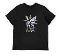 Digimon The Crest of Angemon Anime Cartoon Men's T Shirt Size S - 3XL S Black