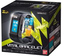 Digimon Vital Black Bracelet Interactive Fitness Tracker Watch with Step Counter