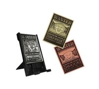 Digiplate One Piece Starter Pack - Three Collectible Metal Plates & Phone Display Stand, Digitally Interactive Gaming Collectables with Interchangeable Card Stand, Gaming Gifts & Accessories