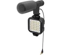 Digipower CINE Video Vlogging Kit LED Light & Microphone 2 Piece Set