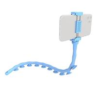DigiPower Octopus EU-DP-SCH-BK Flexible Mobile Phone Holder with Suction Cups, 51 cm Universal Smartphone Holder with Optimal Grip on Smooth Surfaces, Light Blue