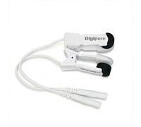 Digipure Clip Electrodes with Wire and Soft Rubber Heads for Earlobe Tragus and Concha, 2 Pieces