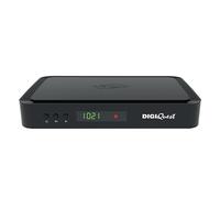 DIGIQUEST Decoder tivùsat COMBO 4K Q80 | HbbTV Satellite Receiver, Dual Tuner | Activable Recording Function | Mediaplayer, 2-in-1 Remote Control | Includes Smartcard | Black