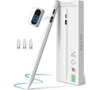 Digiroot Stylus Pen for Android, Stylus with LED Power Display, Tablet Pen Compatible with Samsung/Huawei/Lenovo/Xiaomi Tablets & Phones, Magnetic Smart Pen for iPhone, Android & HarmonyOS Devices